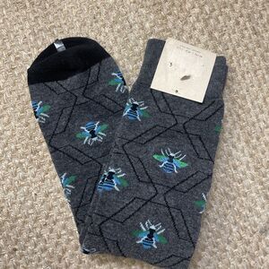 Clarks Men's 1-Pair Dress Socks Shoe Bees Bugs Beetles One Size